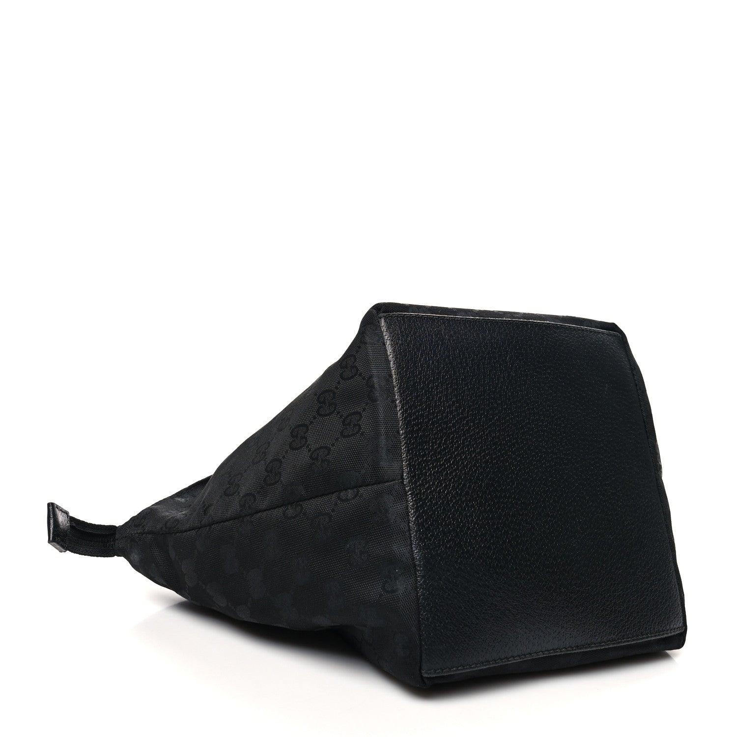 Gucci GG Monogram Small Web Handle Bucket Tote Black 4 of 12