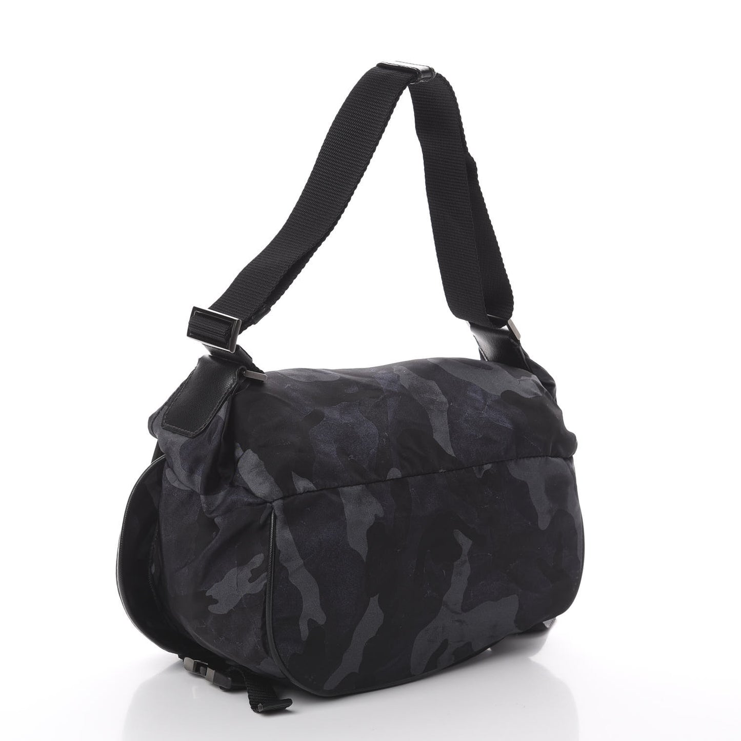 Tessuto Nylon Camouflage Belt Bag Fumo