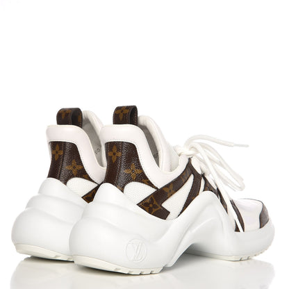 Louis Vuitton Patent Monogram LV Archlight Sneakers 37 White 4 of 9