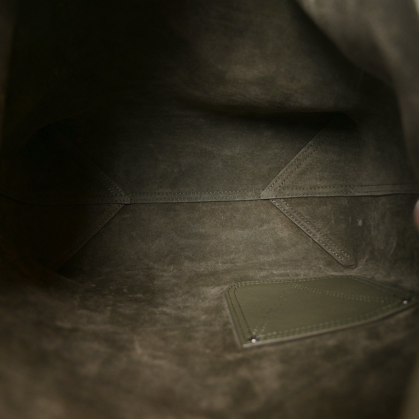 LV Touch Calfskin Reversible Verso Hobo H38  Khaki Green