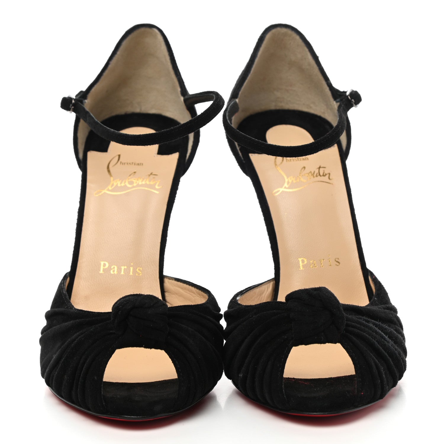 Christian Louboutin Veau Velours Marchavekel 100 Pumps 36.5 Black 2 of 8