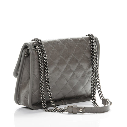 Chanel Calfskin Quilted Mini French Riviera Flap Grey 3 of 11