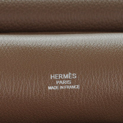 Hermes Taurillon Clemence Jypsiere 34 Etoupe 6 of 9