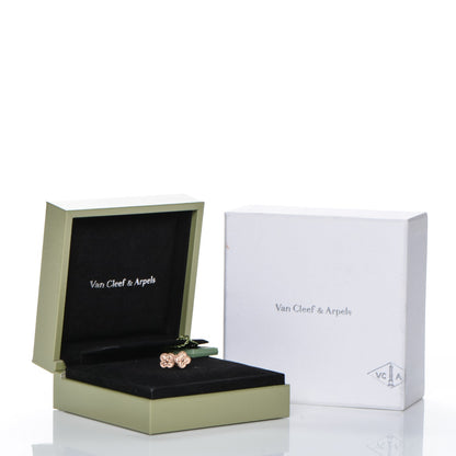 Van Cleef & Arpels 18K Rose Gold Sweet Alhambra Earrings 5 of 5