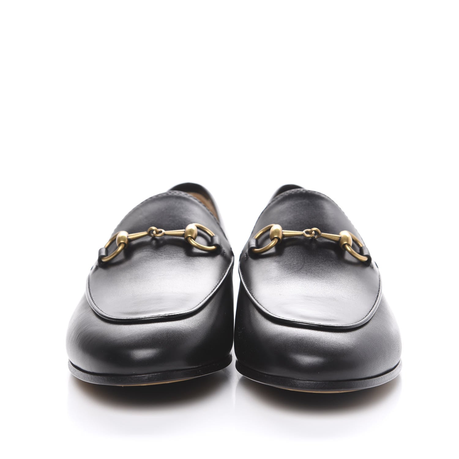 Gucci Calfskin Womens Jordaan Loafers 37 Black 2 of 9