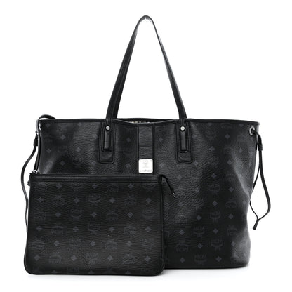 MCM Visetos Large Liz Reversible Shopper Tote Black 1 of 18