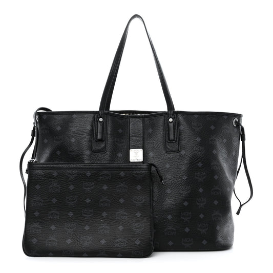 Visetos Large Liz Reversible Shopper Tote Black