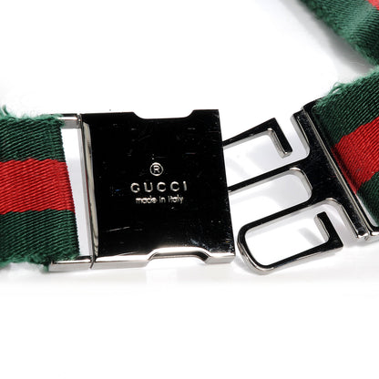 Gucci GG Monogram Web Double Pocket Belt Bag Ebony 8 of 8