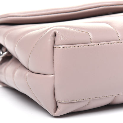 Saint Laurent Calfskin Y Quilted Monogram Toy Loulou Crossbody Bag Light Natural 10 of 14
