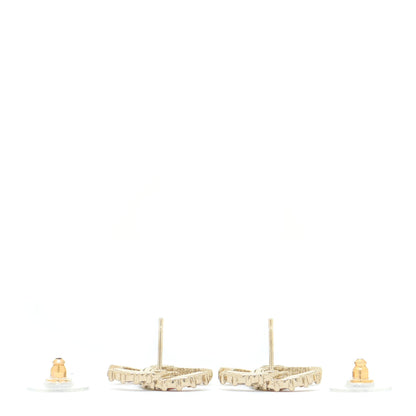 Chanel Crystal Over The Rainbow CC Earrings Gold Multicolor 3 of 5