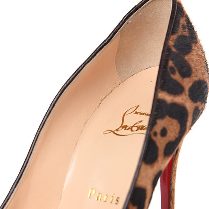 Christian Louboutin Calf Hair Leopard Print Filo 120 Pumps 40 Leopard Black 9 of 10