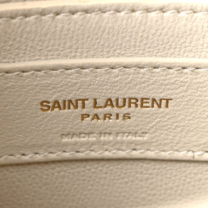 Saint Laurent Smooth Calfskin Mini Manhattan Shoulder Bag Blanc Vintage 6 of 11