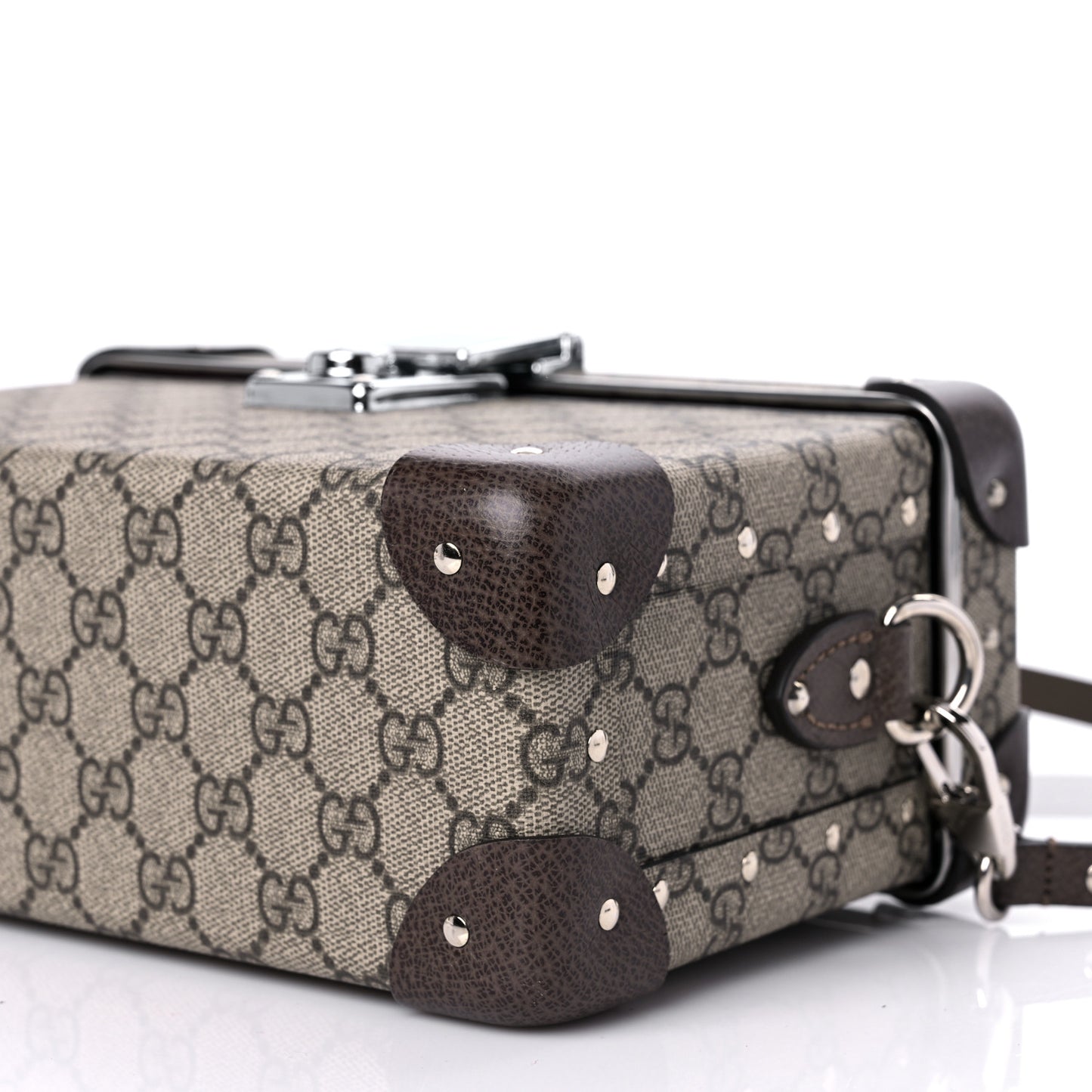 GG Supreme Monogram Globe-Trotter Beauty Case Brown
