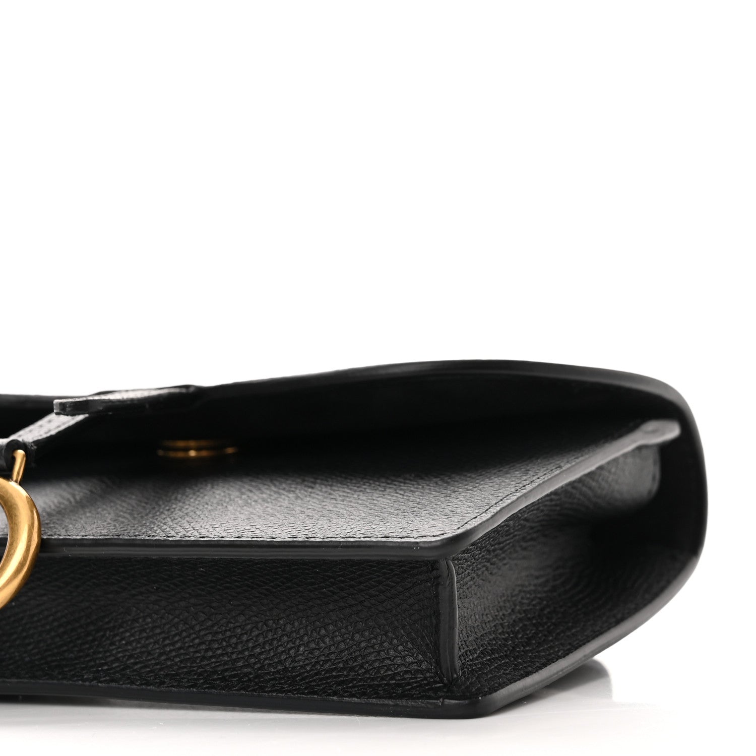 Christian Dior Grained Calfskin Saddle Belt Bag Black 9 of 9