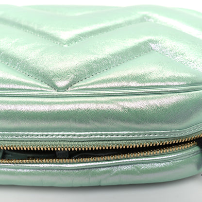 Gucci Iridescent Nappa Chevron Matelasse Small GG Marmont Chain Shoulder Bag Iridescent Salvy Green 11 of 12