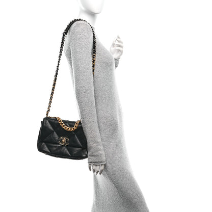 Chanel Goatskin Quilted Medium Chanel 19 Flap Black 2 of 11