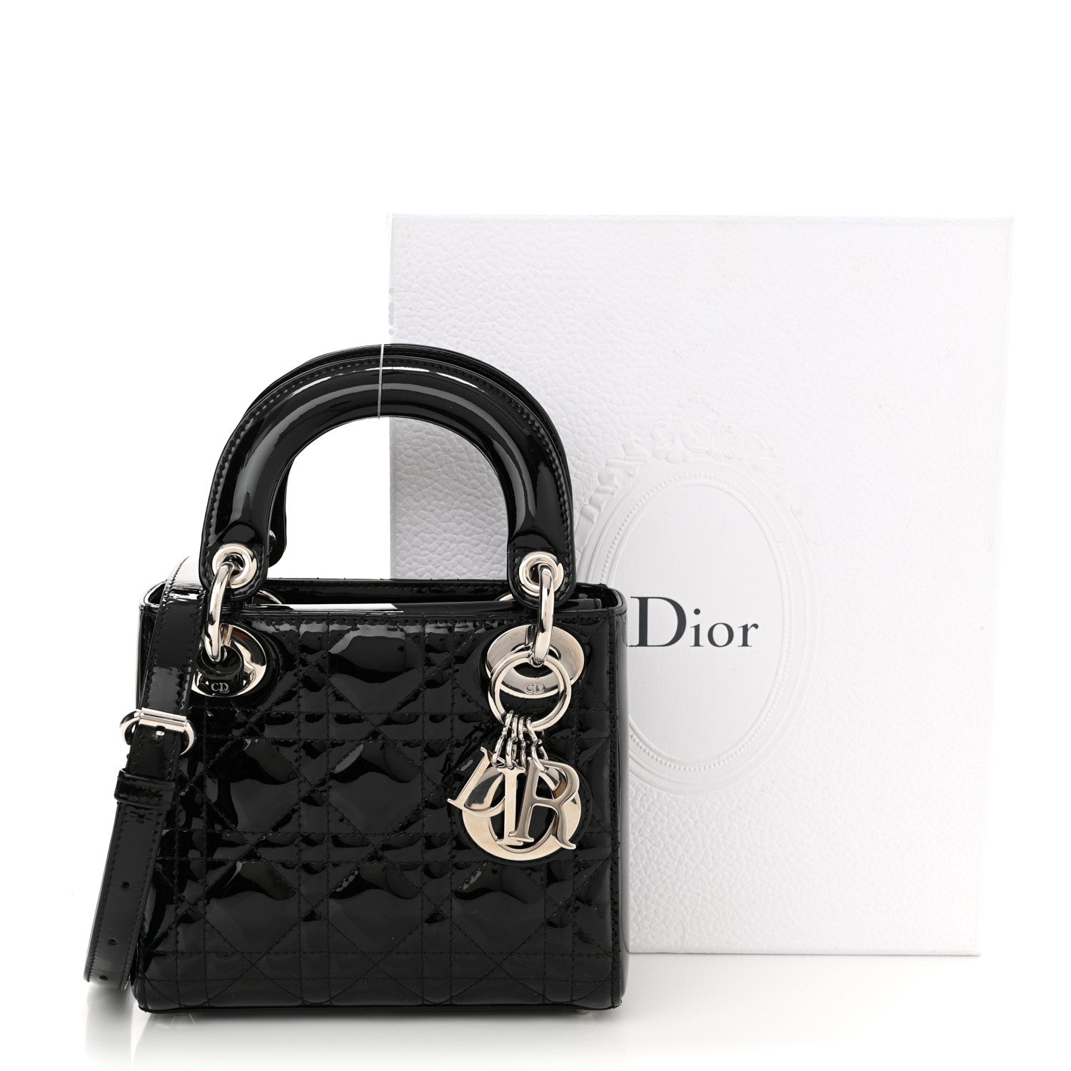 Christian Dior Patent Cannage Mini Lady Dior Black 11 of 11