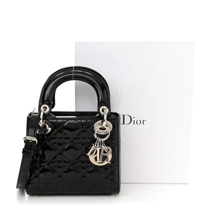 Christian Dior Patent Cannage Mini Lady Dior Black 11 of 11