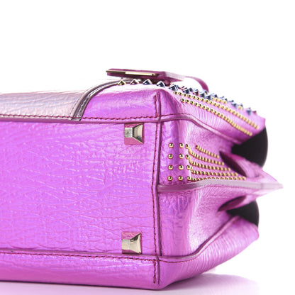 MCM Metallic Calfskin Cyber Studs Mini Milla Tote Electric Pink 7 of 8