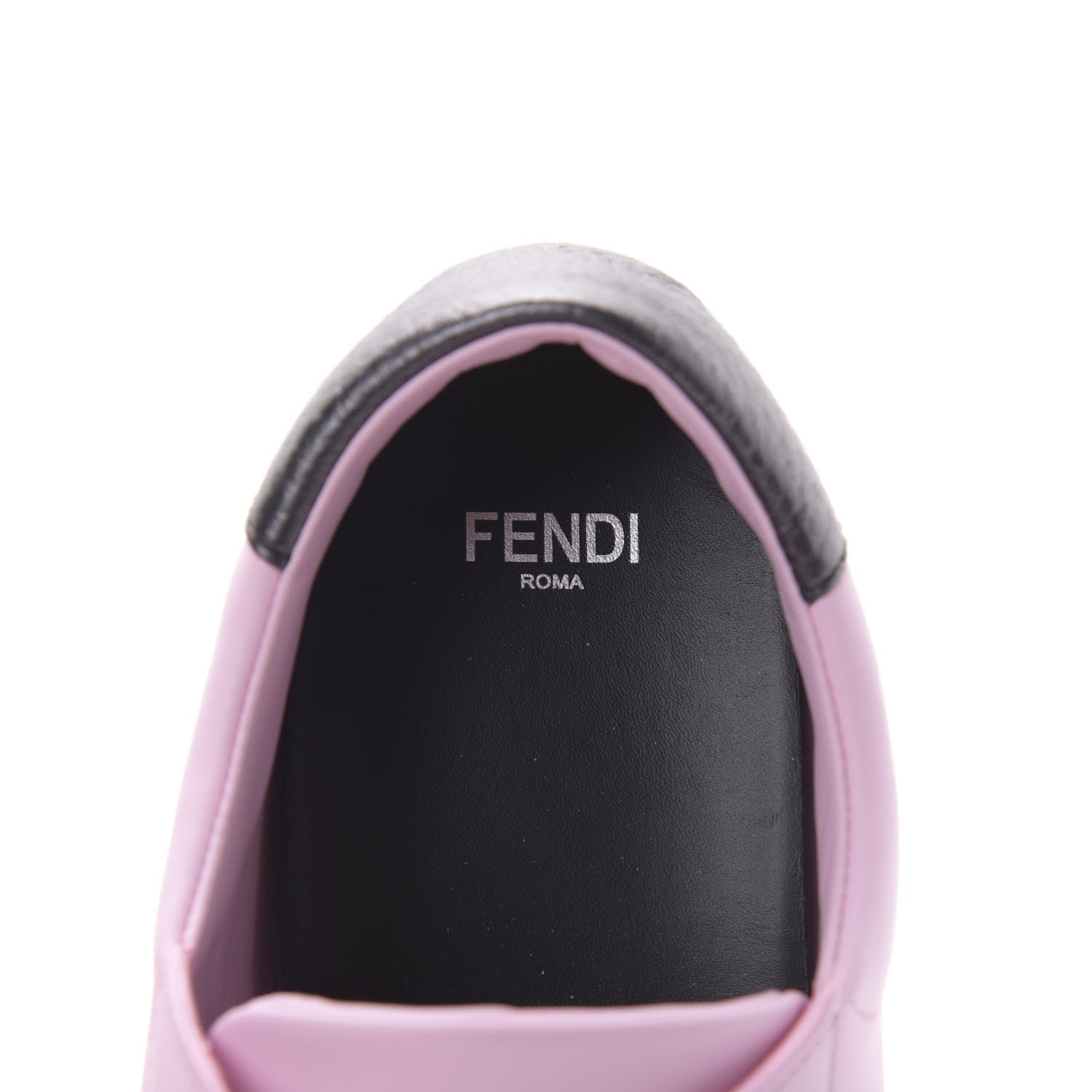 Fendi Vitello Lurex Rockoclick Slip On Sneakers 37 Lavanda 8 of 11