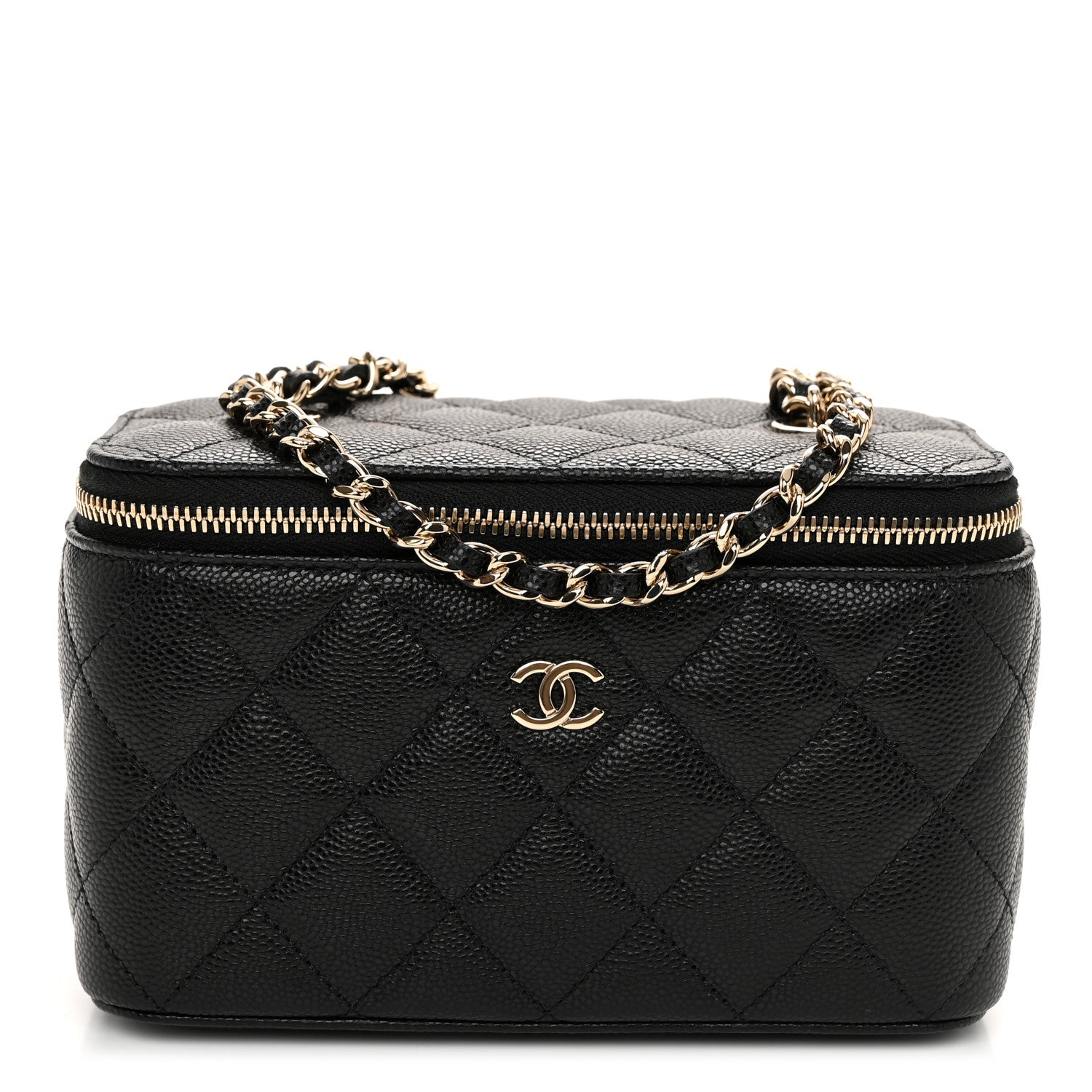 Chanel Caviar Quilted Small Vanity Case With Chain Black 1 of 11