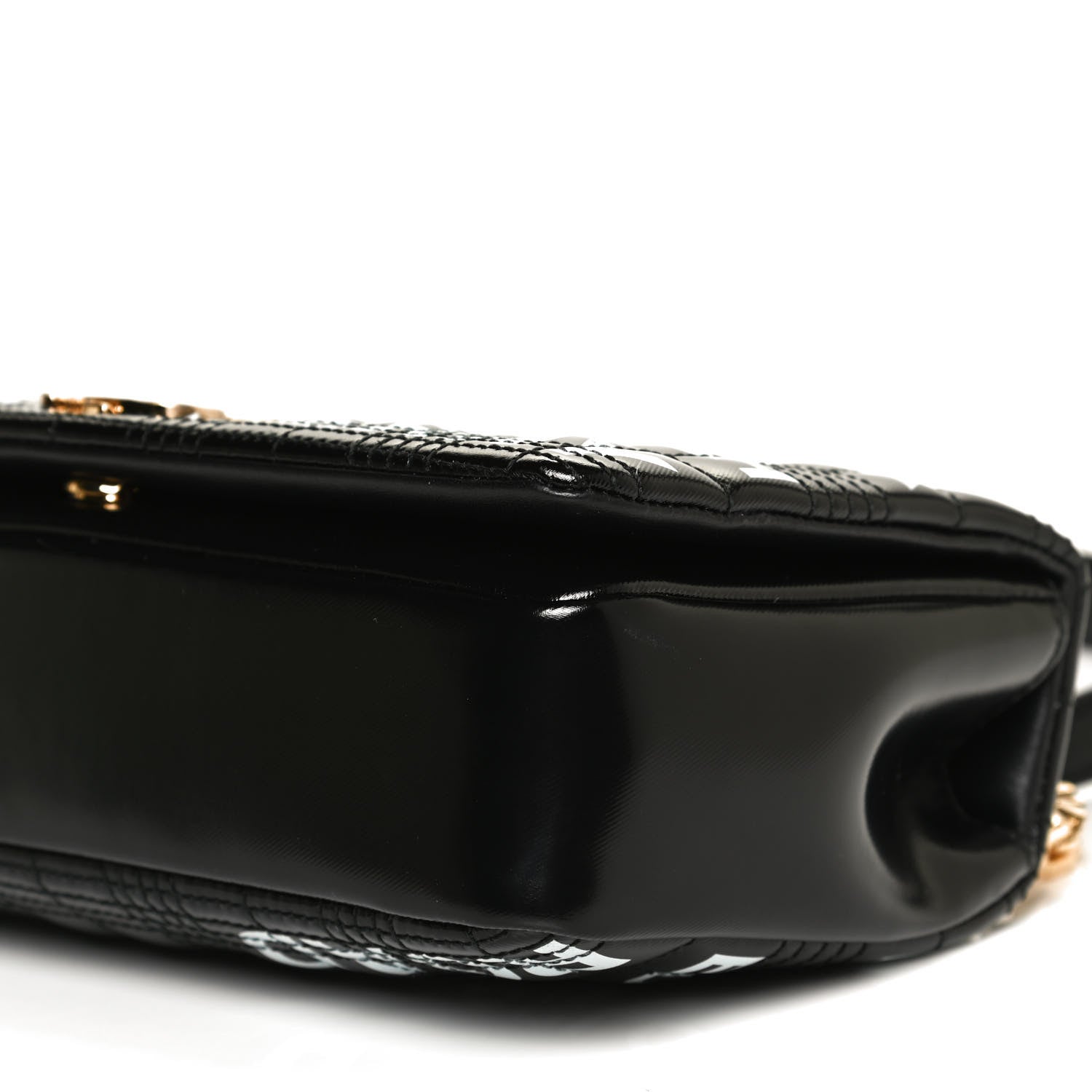Burberry Patent Quilted Horseferry Print Small Lola Bag Black 10 of 12