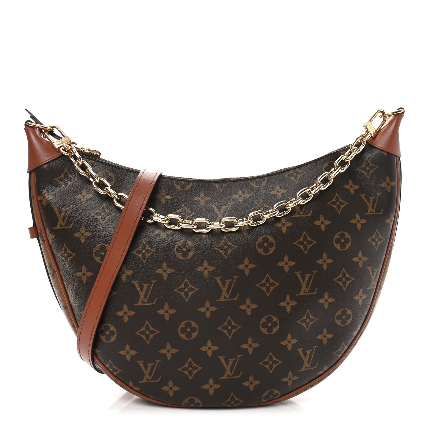 Reverse Monogram Loop Hobo
