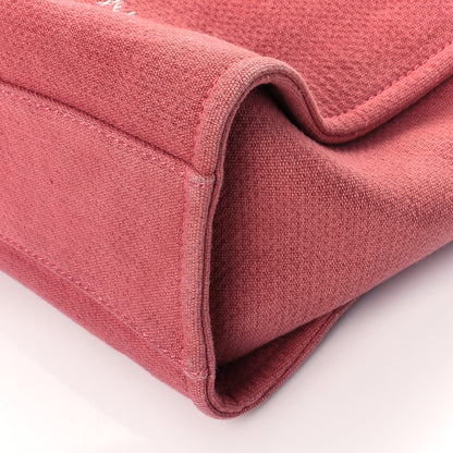 Chanel Canvas Small Deauville Tote Red 10 of 11