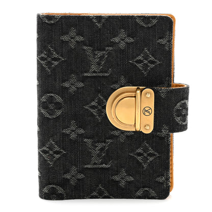 Louis Vuitton Denim Monogram Agenda PM Black 1 of 8