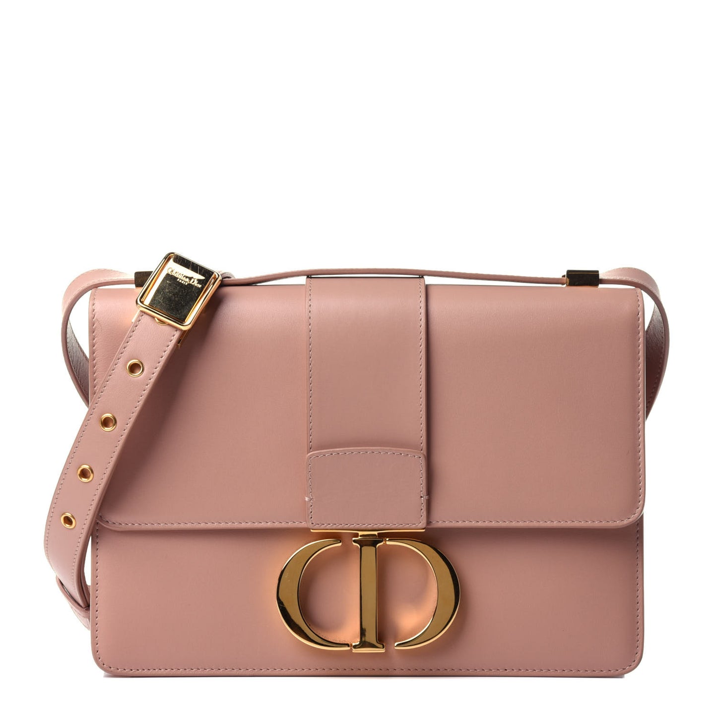 Calfskin 30 Montaigne Flap Bag Rose Des Vents