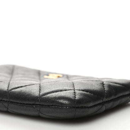 Chanel Lambskin Quilted Small Cosmetic Case Black 10 of 11