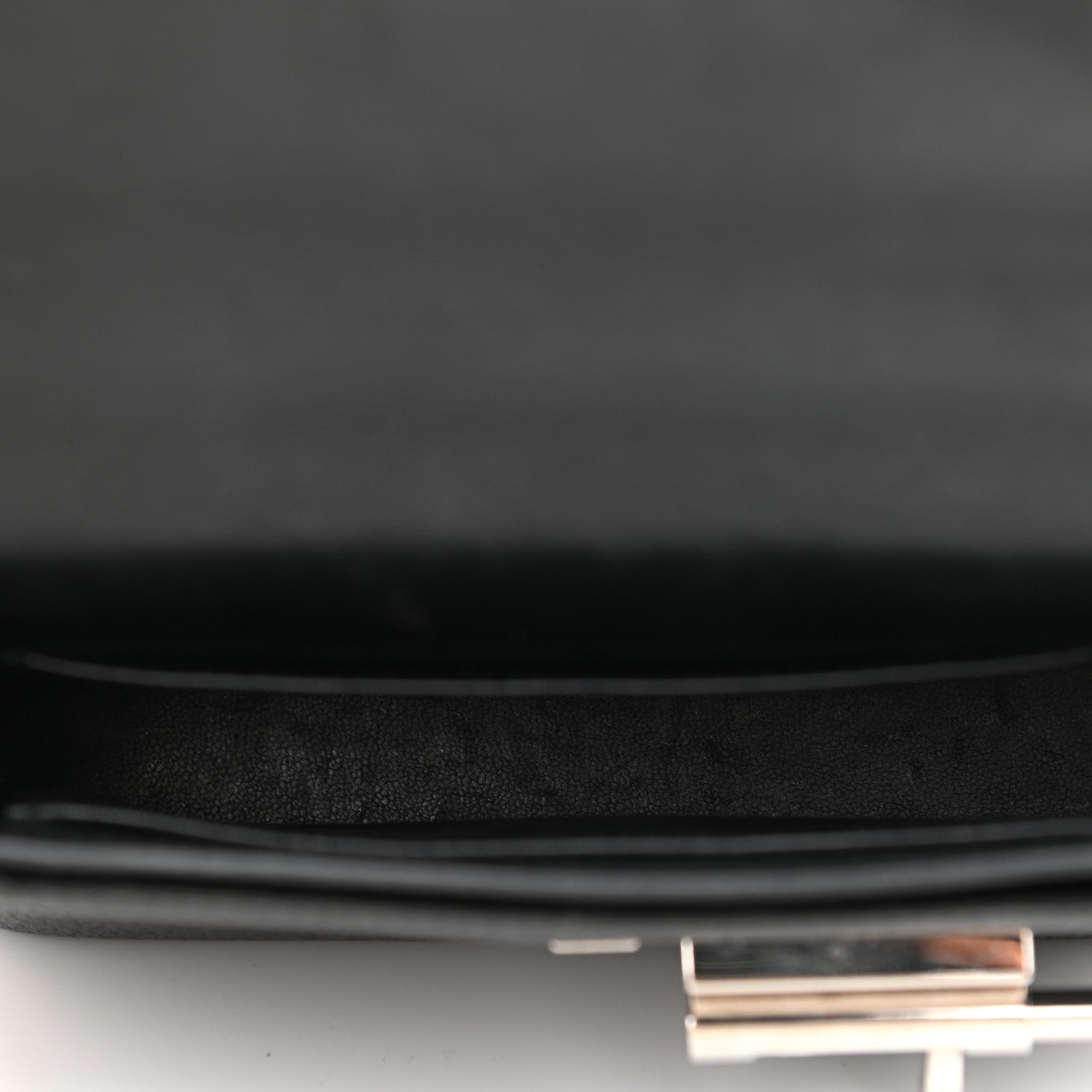 Hermes Chevre Mysore Mini Verrou Chaine Bag Black 5 of 11
