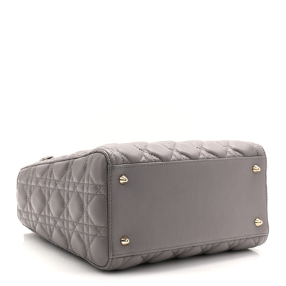 Christian Dior Lambskin Cannage Medium Lady Dior Grey 4 of 10