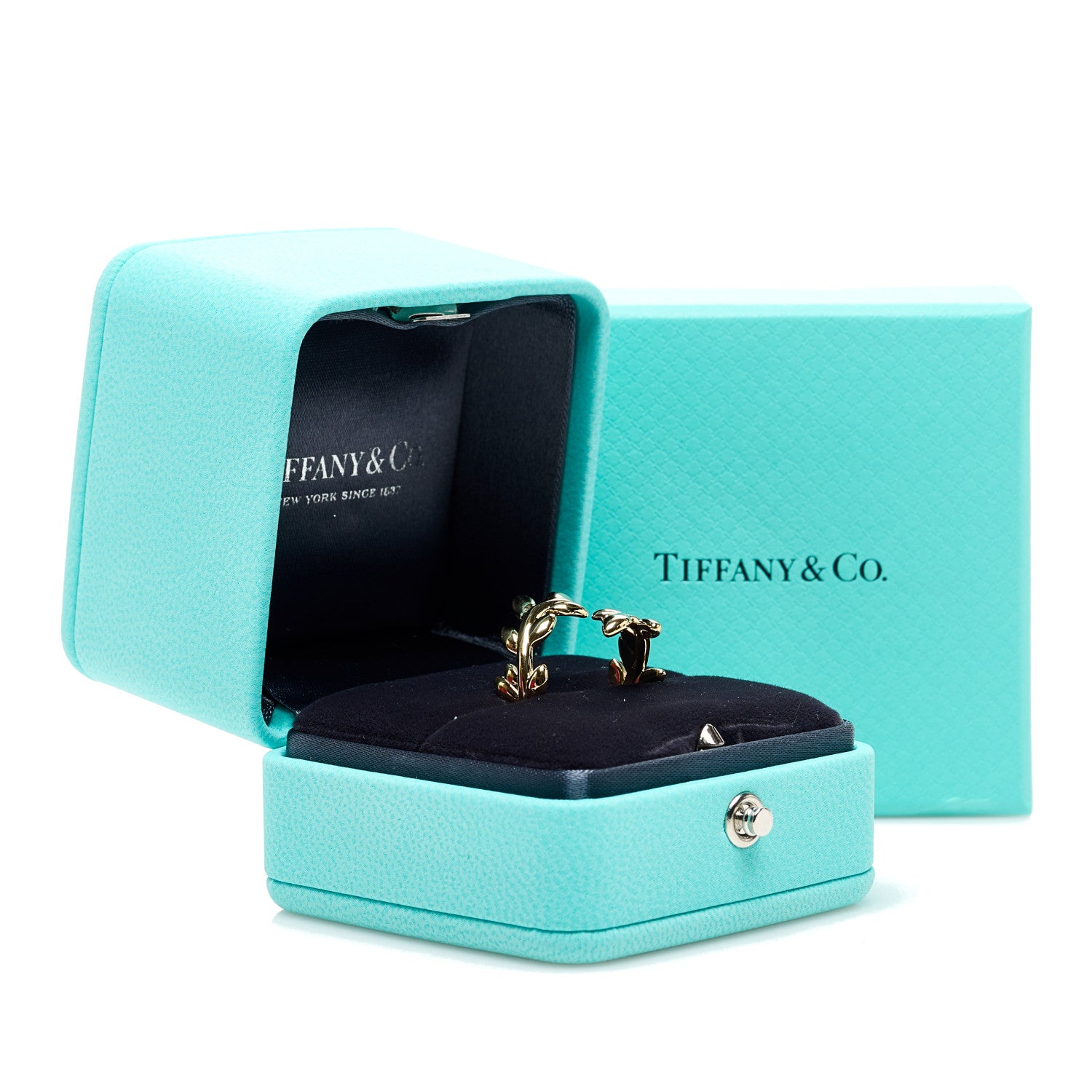 Tiffany 18K Yellow Gold Paloma Picasso Olive Leaf Bypass Ring 53 6.25 6 of 6