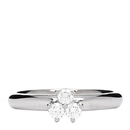 Tiffany Platinum Diamond Aria Band Ring 47 4.25 1 of 4