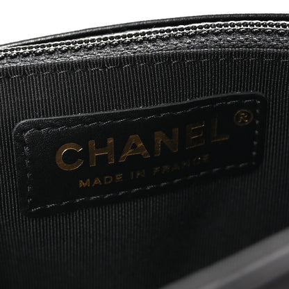 Chanel Crumpled Calfskin Medium Chain All Over Flap Black 6 of 10