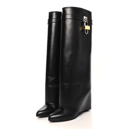 Givenchy Calfskin Shark Lock Pant Boots 40 Black 4 of 9