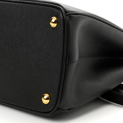 Prada Saffiano Medium Galleria Double Zip Tote Black 9 of 9
