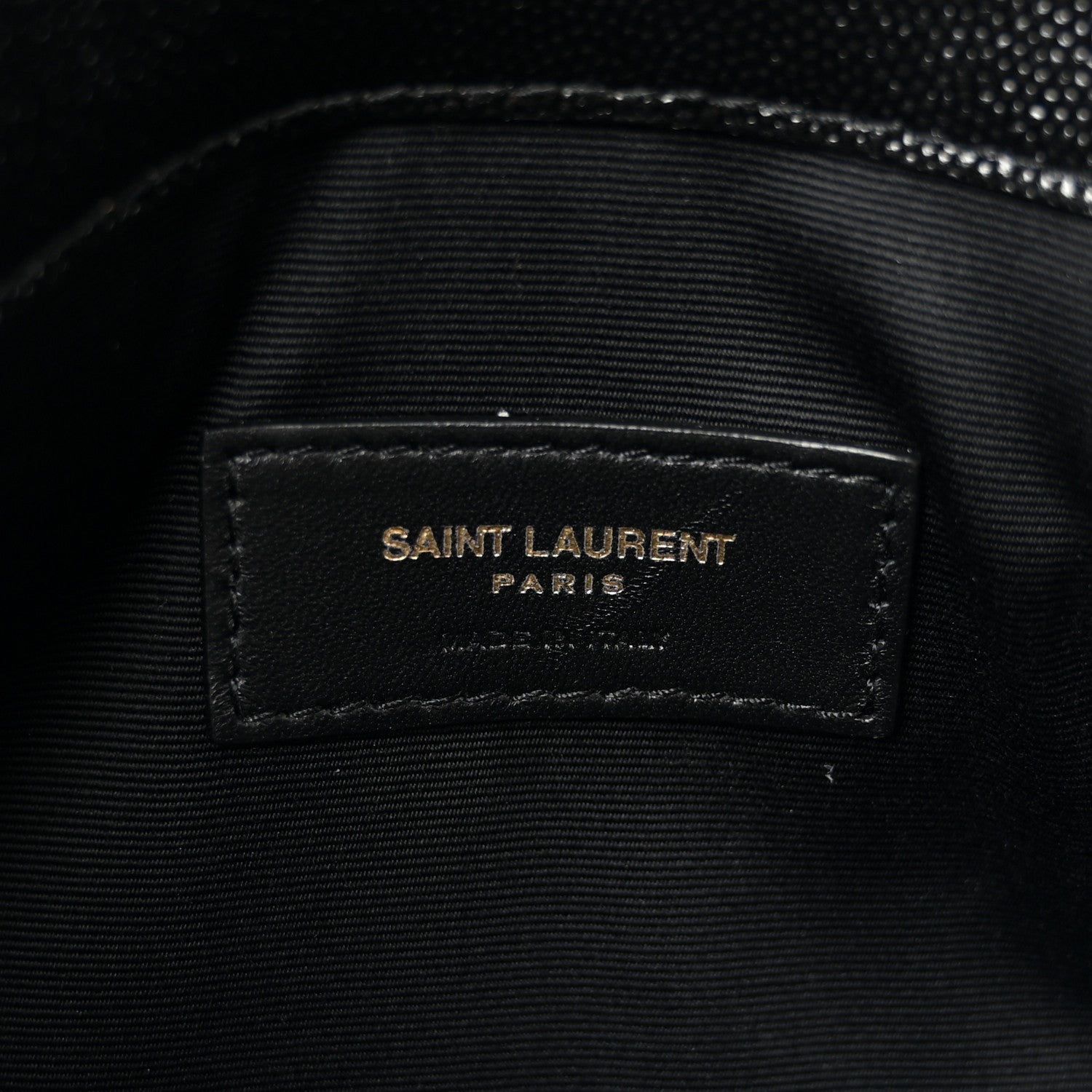 Saint Laurent Grain De Poudre Uptown Pouch Black 6 of 8