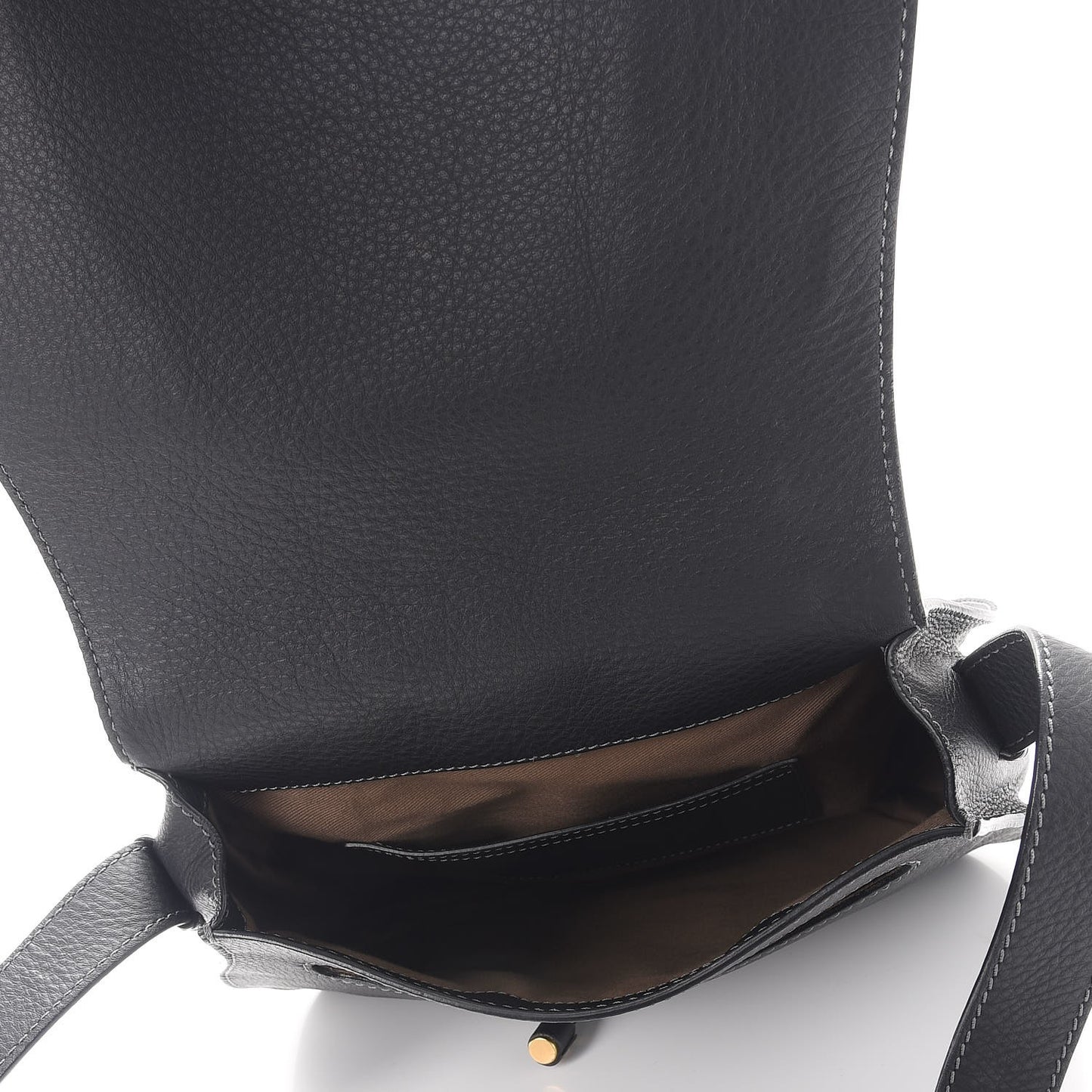 Calfskin Medium Marcie Round Crossbody Bag Black