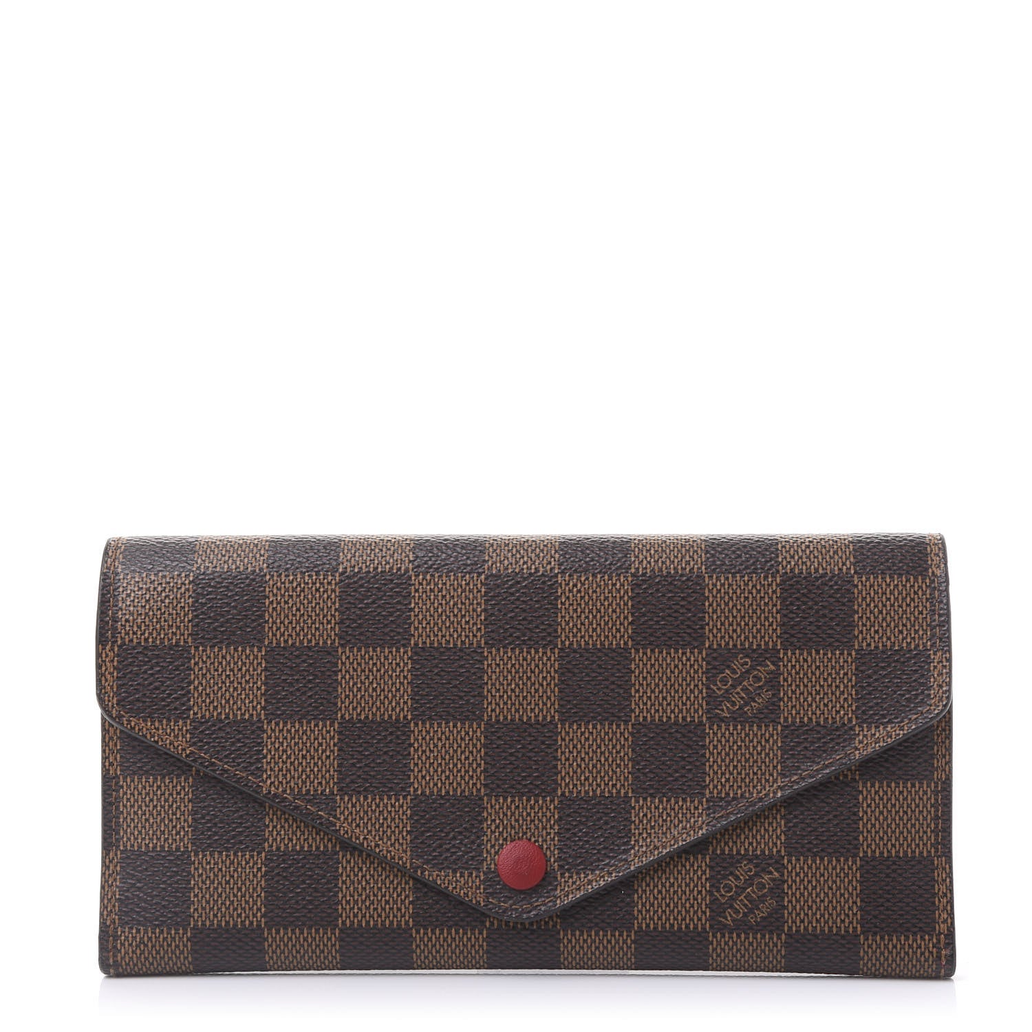 Louis Vuitton Damier Ebene Josephine Wallet Red 1 of 9