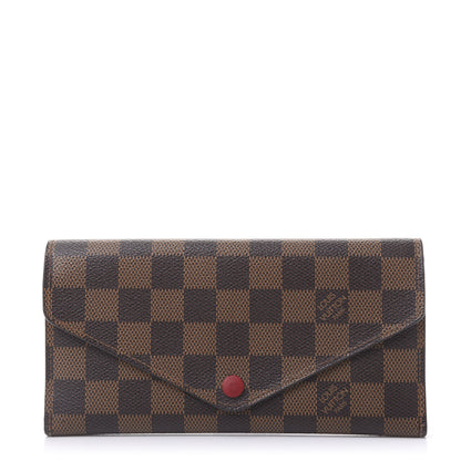 Louis Vuitton Damier Ebene Josephine Wallet Red 1 of 9