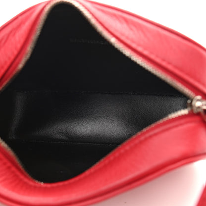 Balenciaga Calfskin Logo XS Everyday Camera Bag Rouge Lantern Black 5 of 12