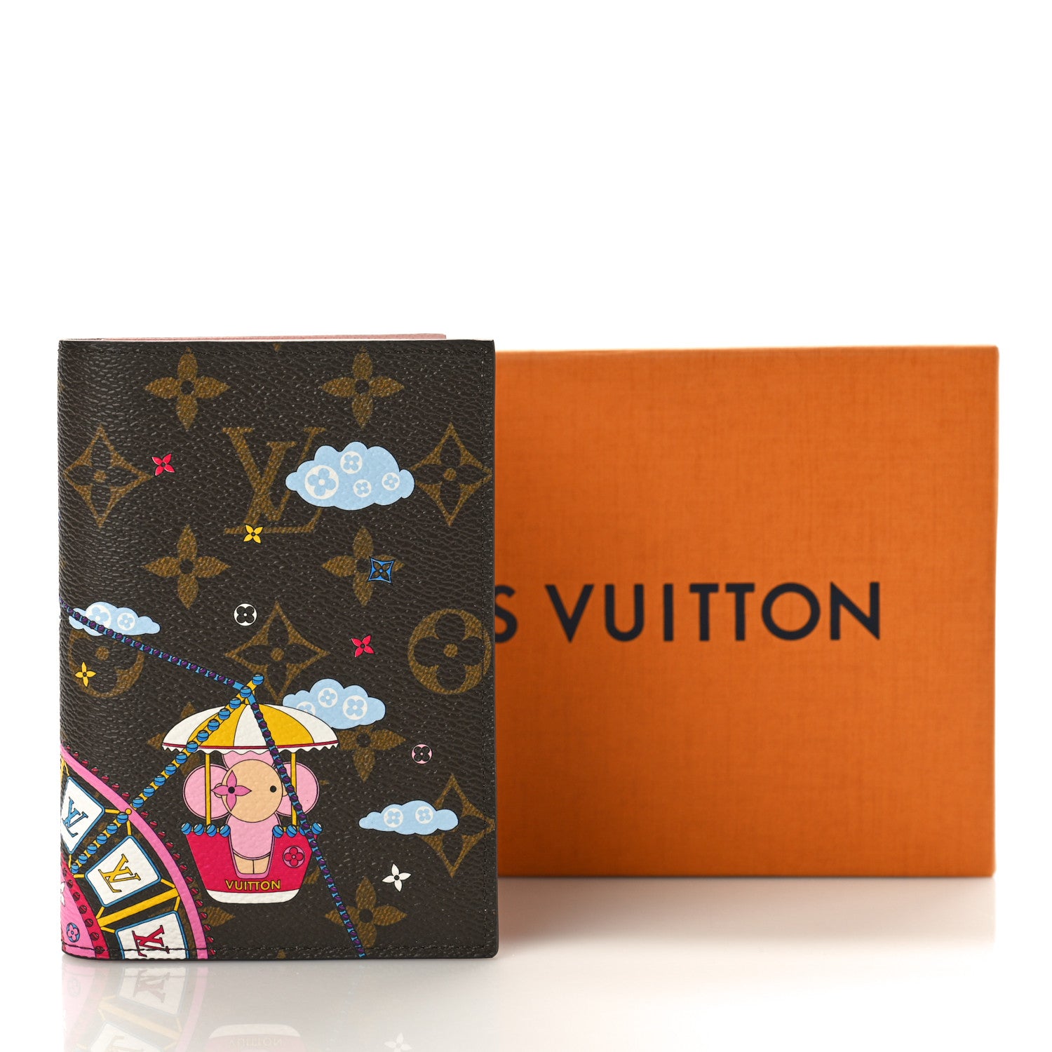 Louis Vuitton Monogram 2020 Christmas Animation Big Wheel Passport Cover Rose Ballerine 9 of 9