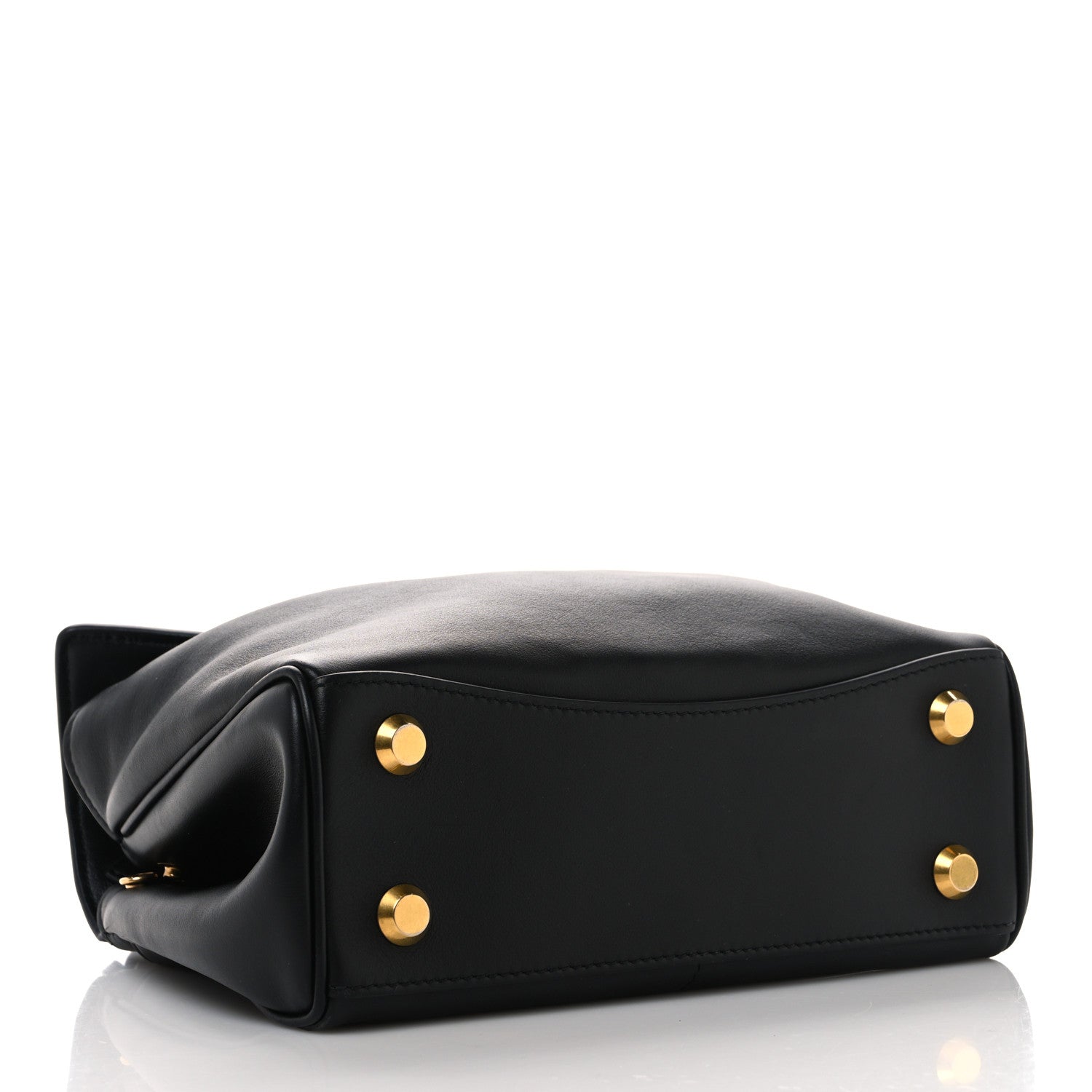 Balenciaga Natural Smooth Calfskin Mini Rodeo Top Handle Handbag Black 4 of 12