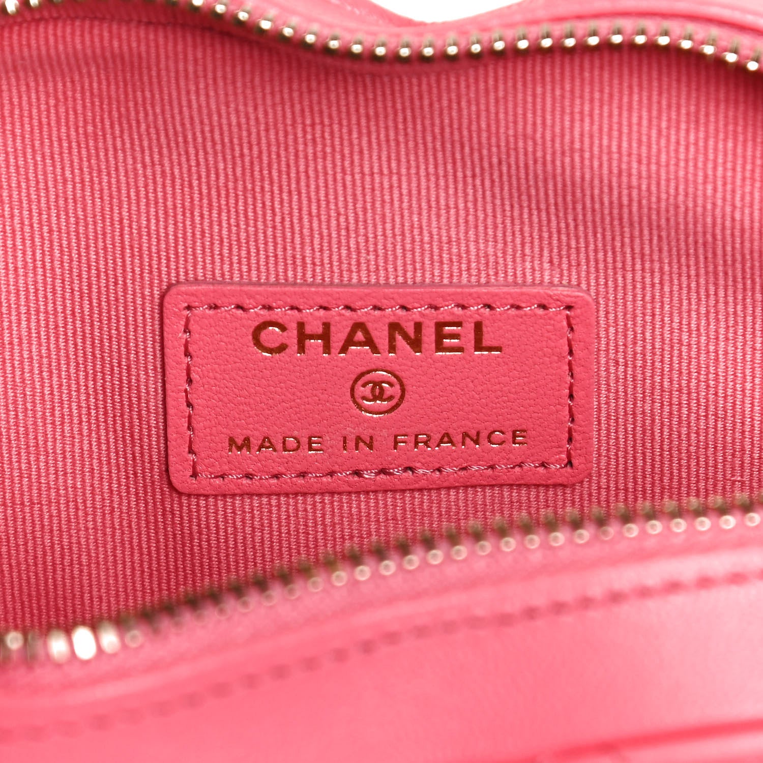 Chanel Lambskin Quilted CC In Love Heart Clutch With Chain Pink 6 of 11