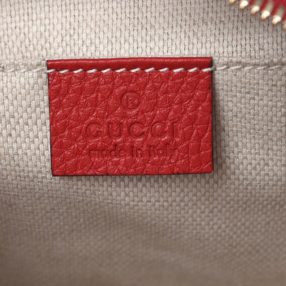 Gucci Pebbled Calfskin Small Soho Disco Bag Vibrant Red 6 of 7