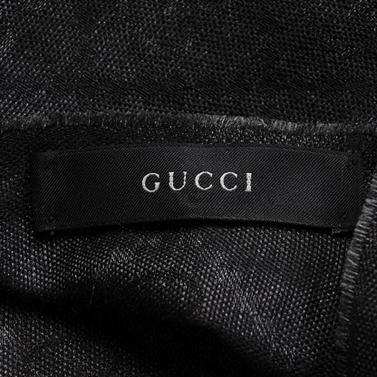 Gucci Wool Silk Diamante Woven Shawl Dark Grey 5 of 6