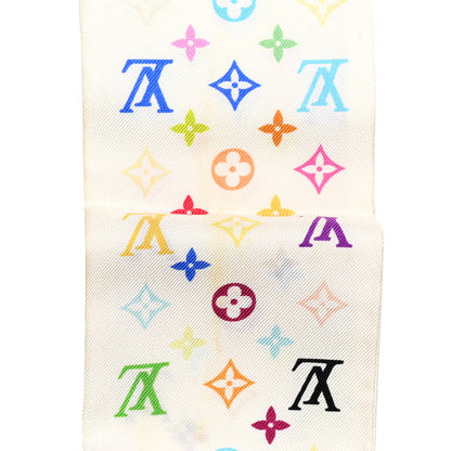 Louis Vuitton Silk Monogram Multicolor Bandeau White 4 of 4