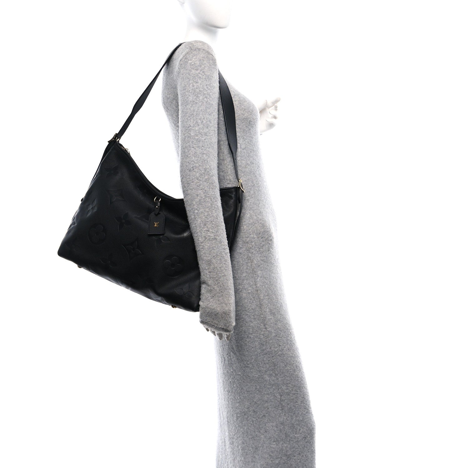Louis Vuitton Empreinte Monogram Giant Carryall MM Black 2 of 12